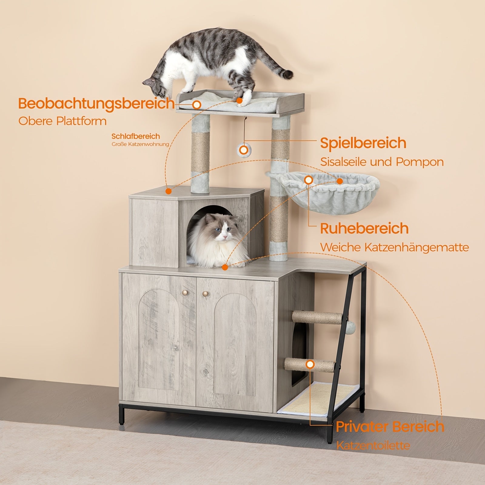 Matratze, Grau für Schlafzimmer – Detailansicht 5