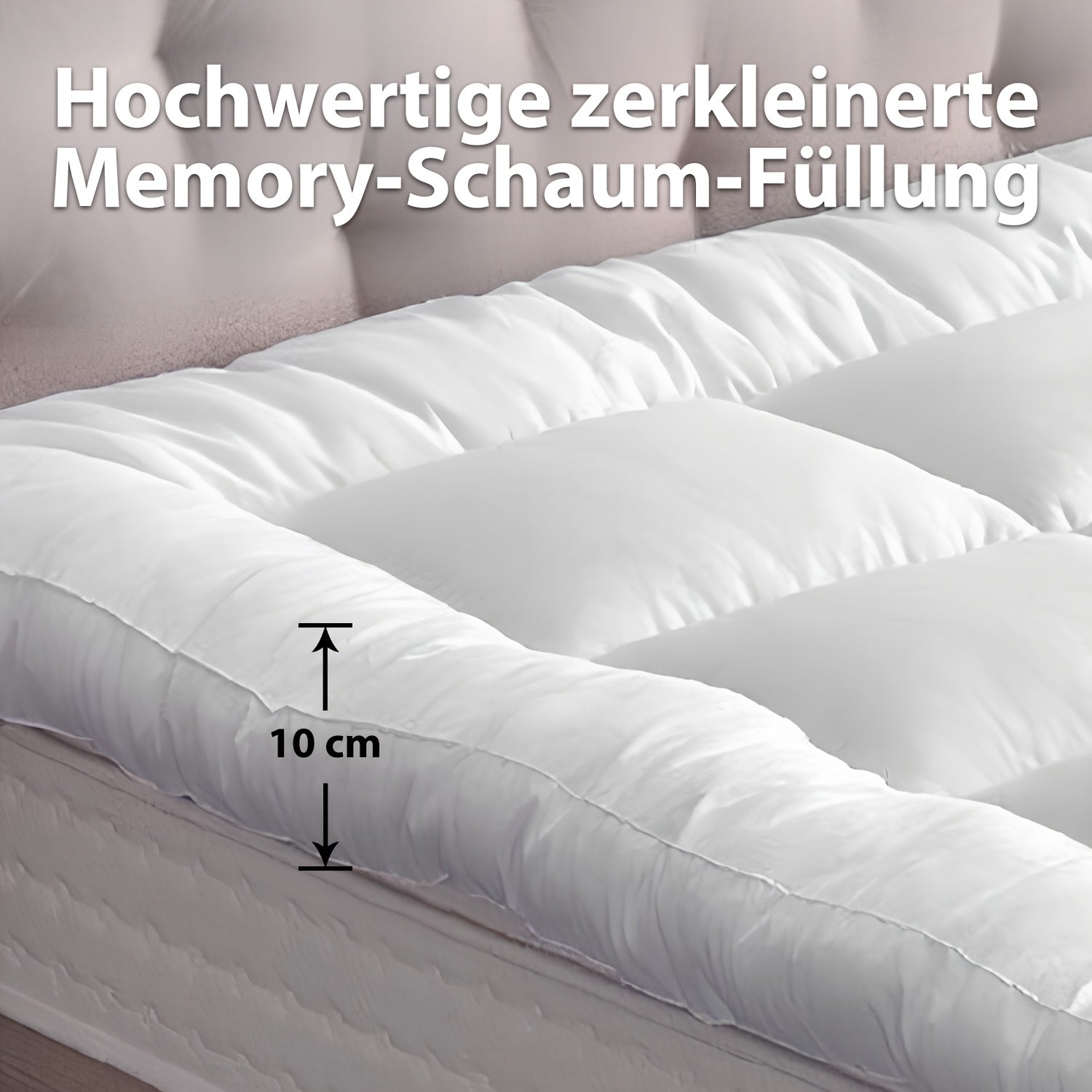 Matratzen-Topper, 10CM für Schlafzimmer und Bett – Detailansicht 4
