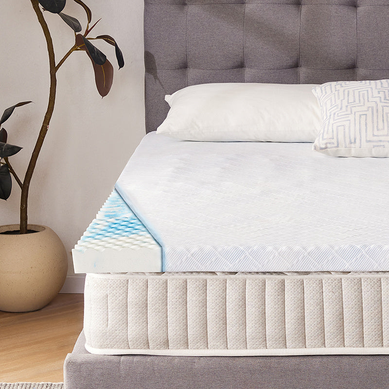 Matratzen-Topper, rutschfest für Schlafzimmer und Bett – Detailansicht 13