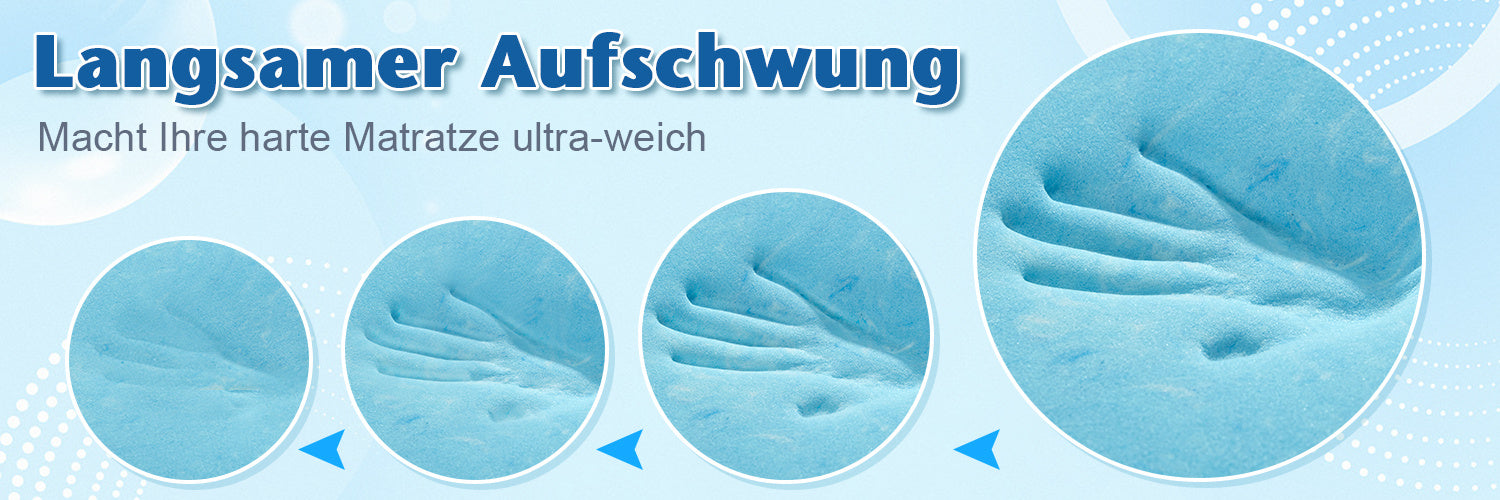 Matratzen-Topper, rutschfest für Schlafzimmer und Bett – Detailansicht 17