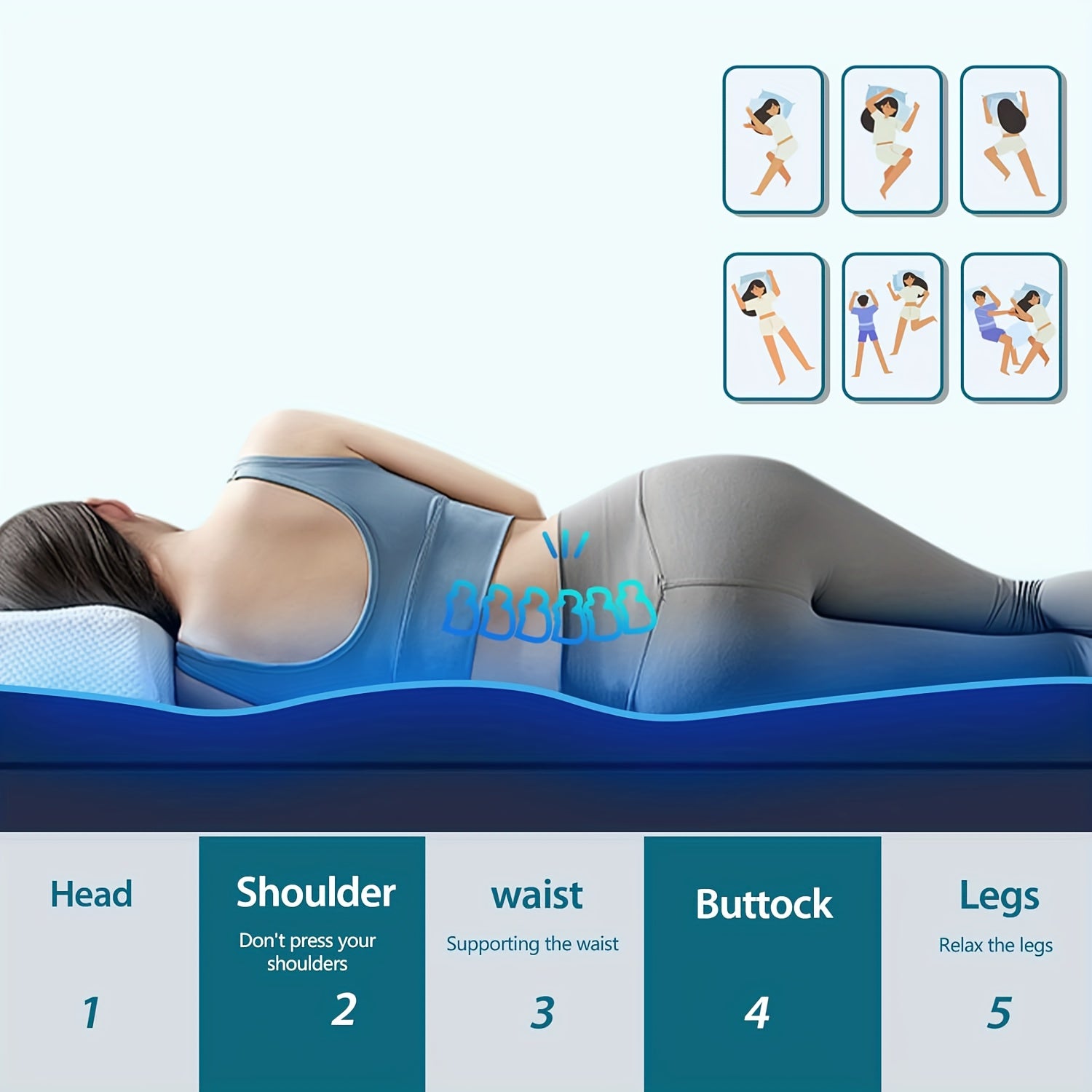 Matratzenauflage, 10 cm für Schlafzimmer und alle Jahreszeiten – Detailansicht 4