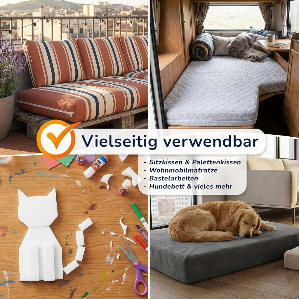 Matratzenauflage, 15 cm für Schlafzimmer und Bett – Detailansicht 5
