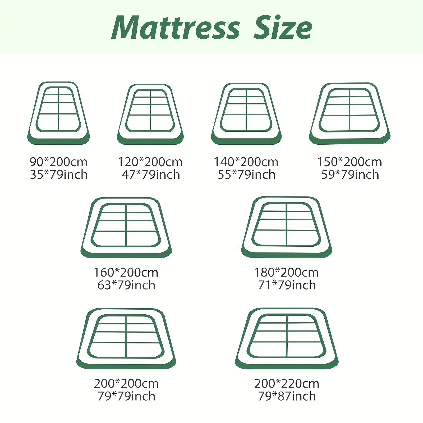 Matratzenauflage, 5 cm x 120x200 cm für Schlafzimmer – Detailansicht 6