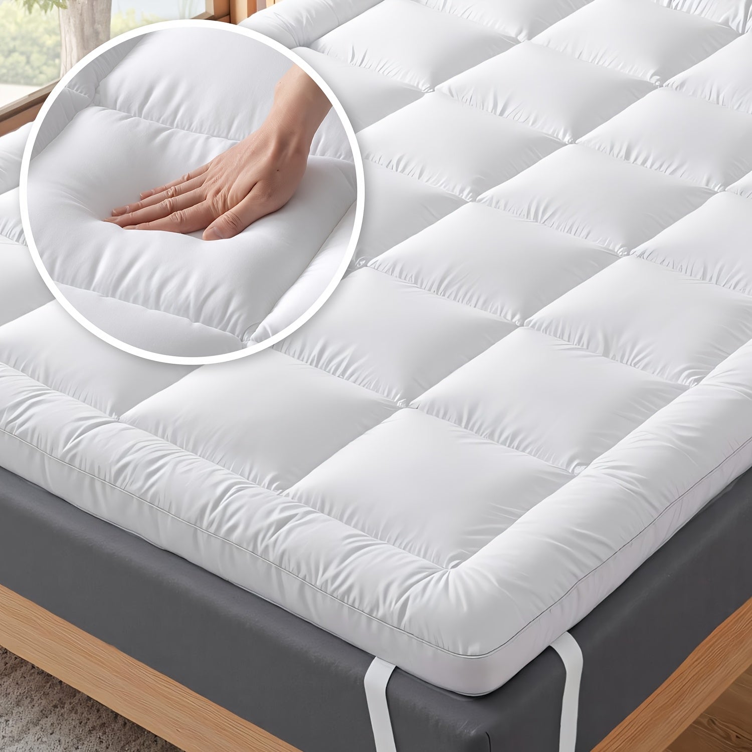 Matratzenauflage, 5 cm x 120x200 cm für Schlafzimmer – Detailansicht 10