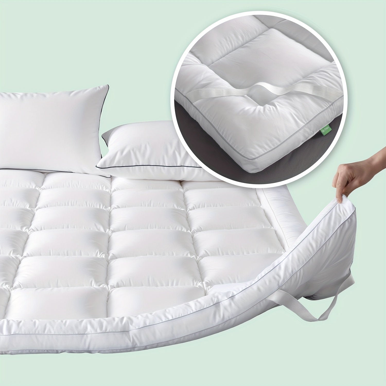 Matratzenauflage, 5 cm x 120x200 cm für Schlafzimmer – Detailansicht 14
