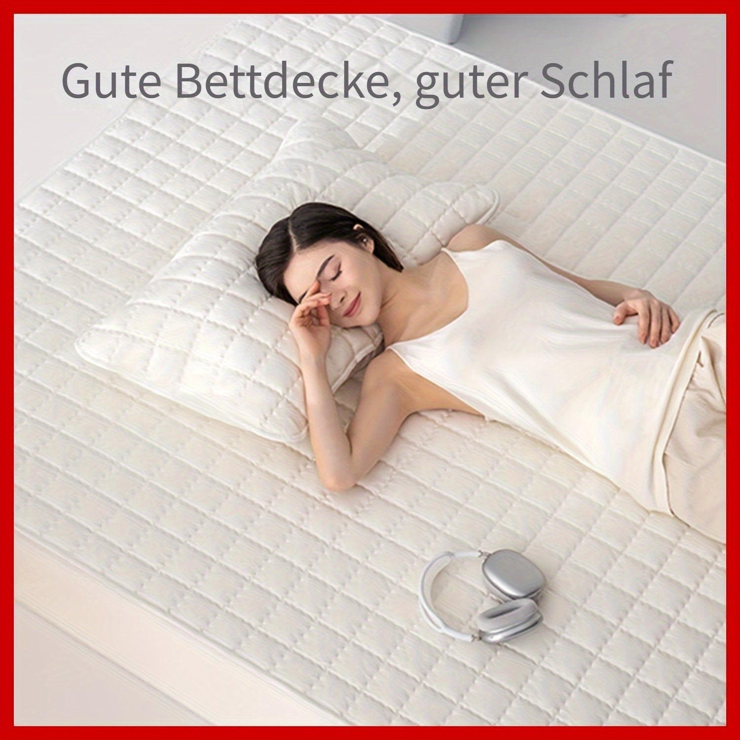 Matratzenschoner, Grau für Schlafzimmer – Detailansicht 14