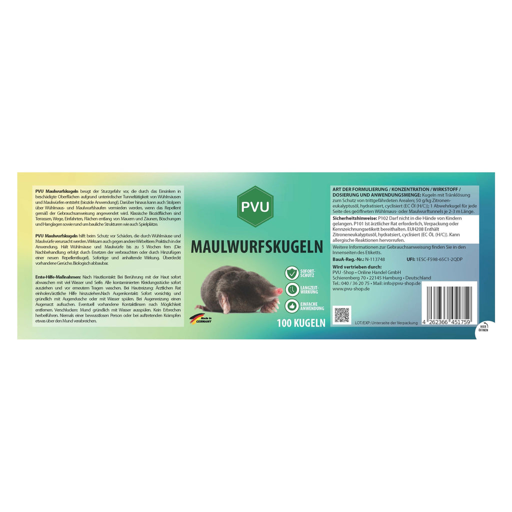 Maulwurf-Kugeln - Maulwurf Vertreiber &, 100 Stück für Haustiere und Zuhause – Detailansicht 9