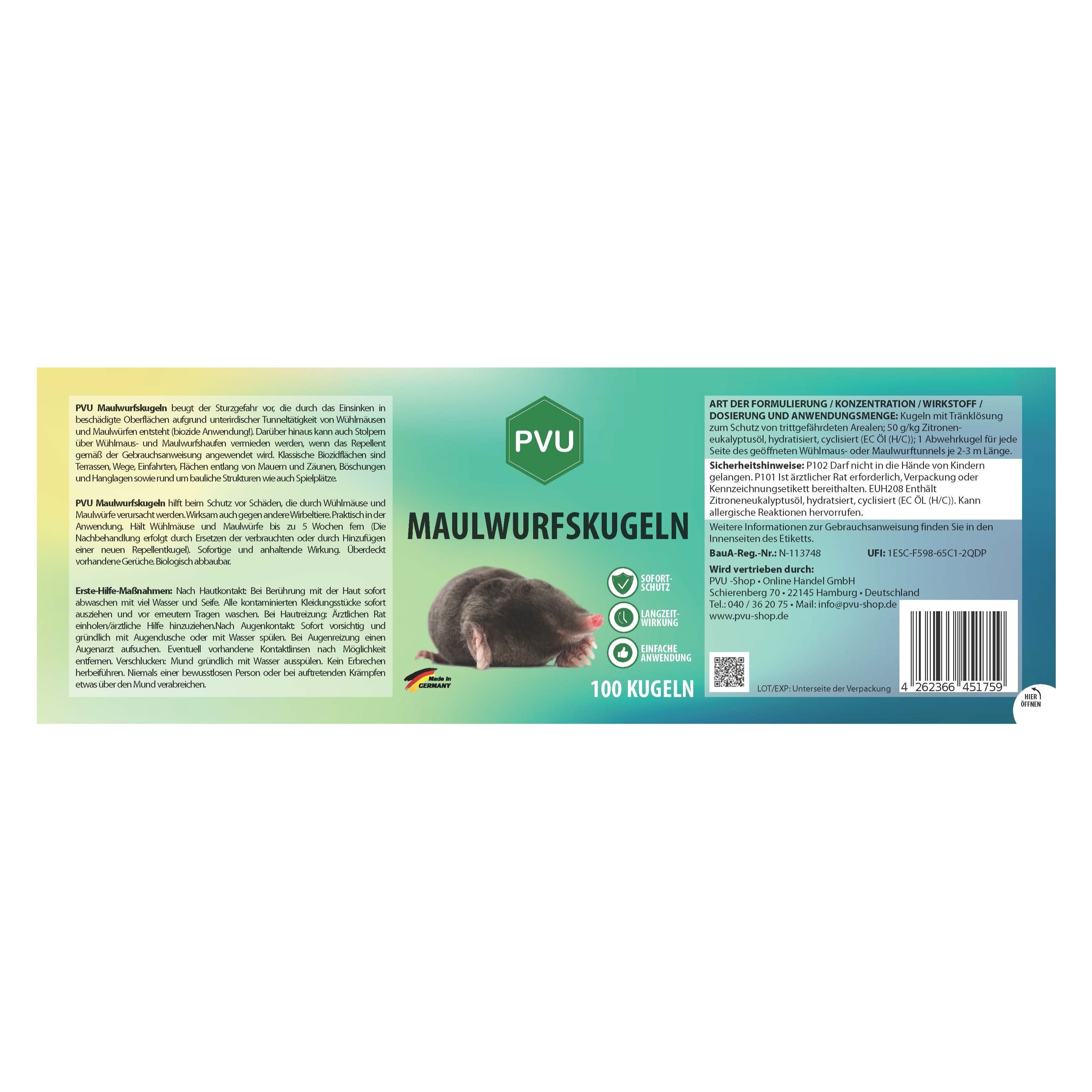 Maulwurf-Kugeln - Maulwurf Vertreiber &, 100 Stück für Haustiere und Zuhause – Detailansicht 9