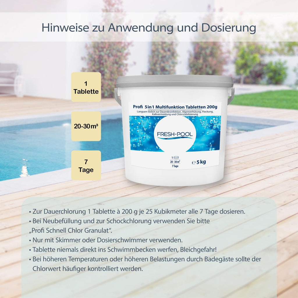 Mechanische & Chemische Poolreiniger, 200g für Pool mit Algizid und Flockung – Detailansicht 4