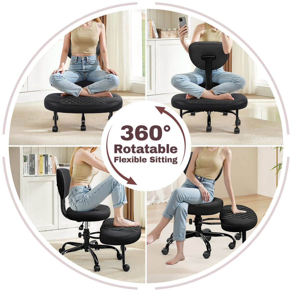 Meditations-Bürostuhl, 360° drehbar für Büro und Homeoffice – Detailansicht 2