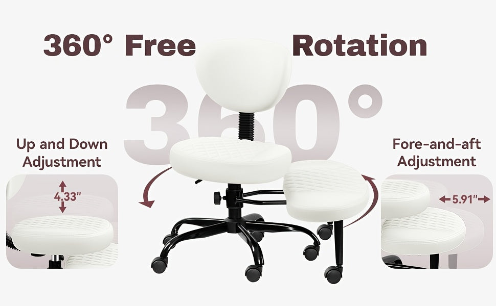 Meditations-Bürostuhl, 360° drehbar für Büro und Homeoffice – Detailansicht 6