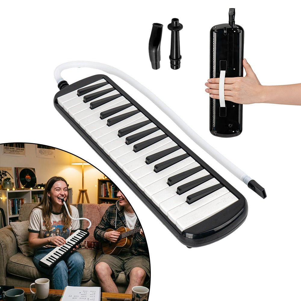 Melodicas im Piano-Stil, Schwarz für Camping und Reisen – Hauptansicht