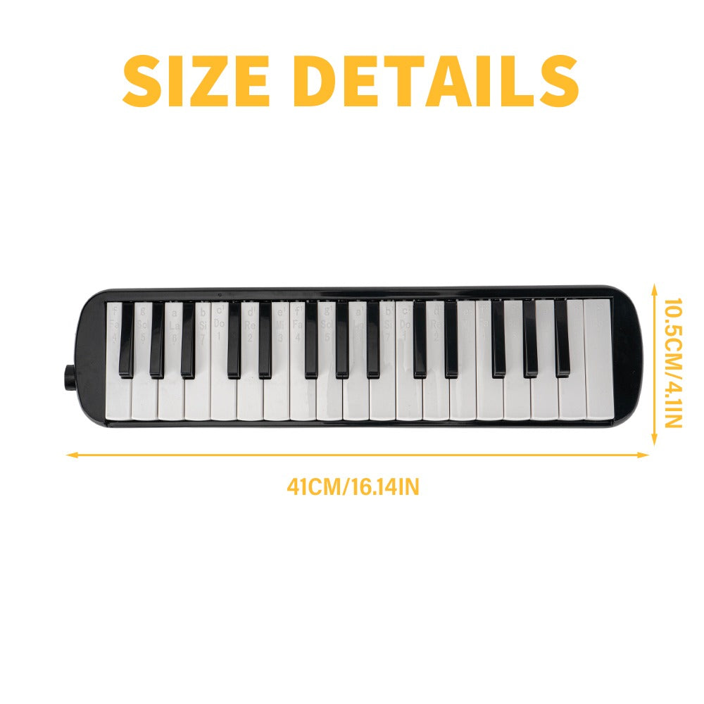 Melodicas im Piano-Stil, Schwarz für Camping und Reisen – Detailansicht 2