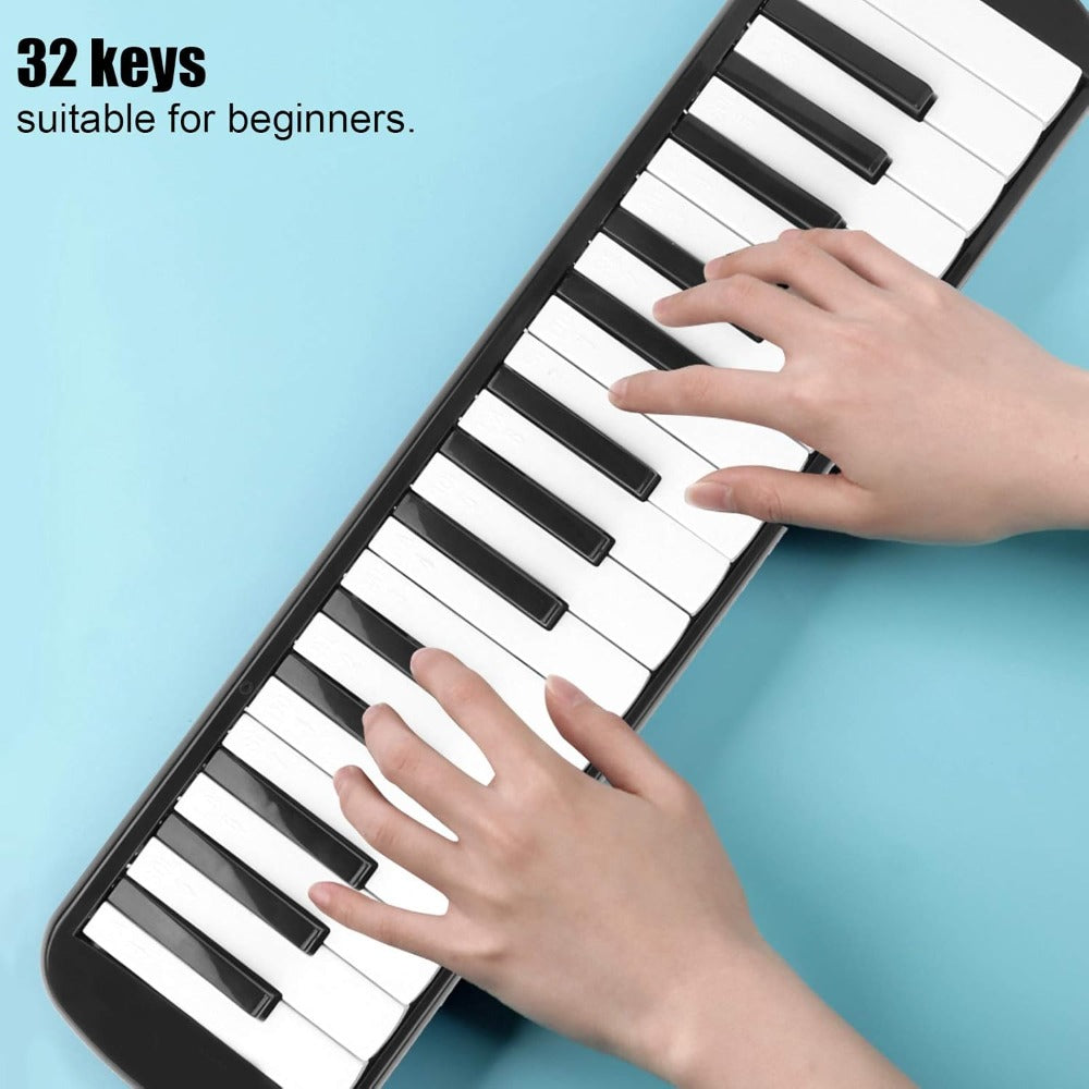 Melodicas im Piano-Stil, Schwarz für Camping und Reisen – Detailansicht 9