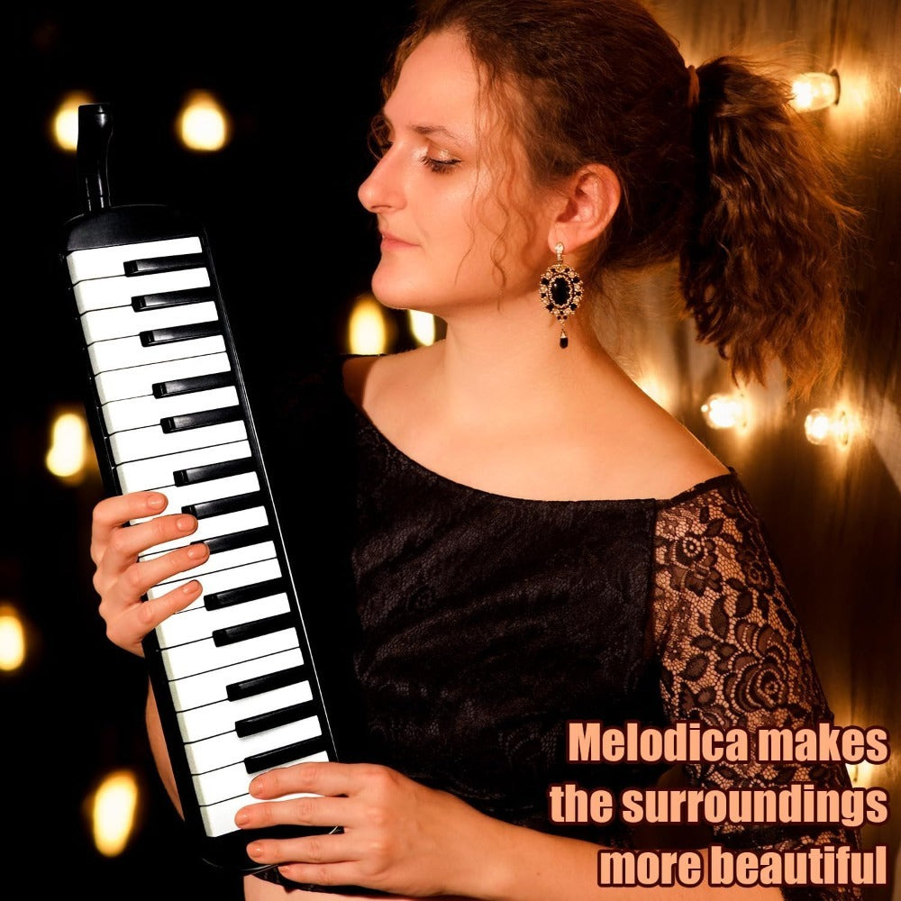 Melodicas im Piano-Stil, Schwarz für Camping und Reisen – Detailansicht 10