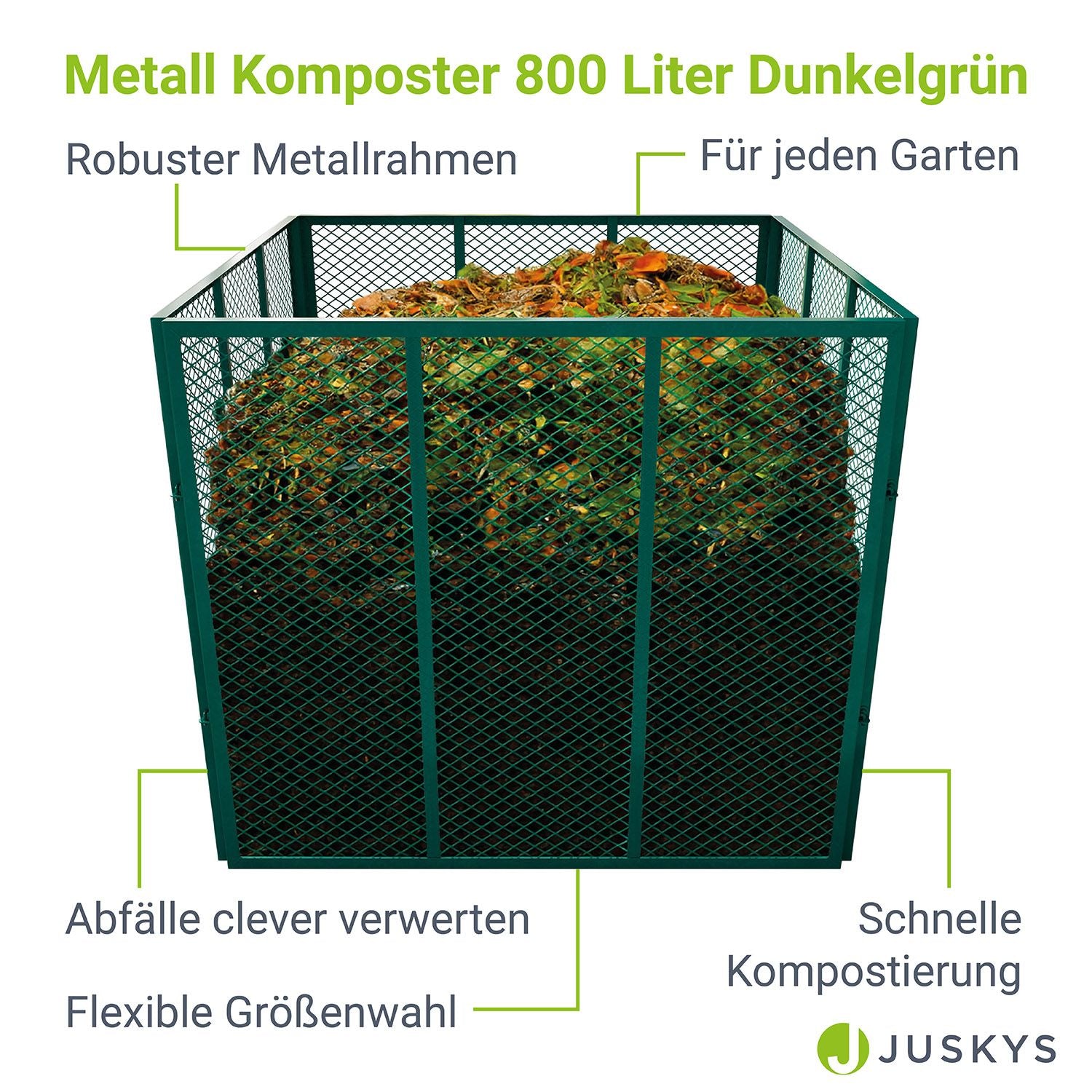 Metall Komposter, silber für Haustiere und Zuhause – Detailansicht 33