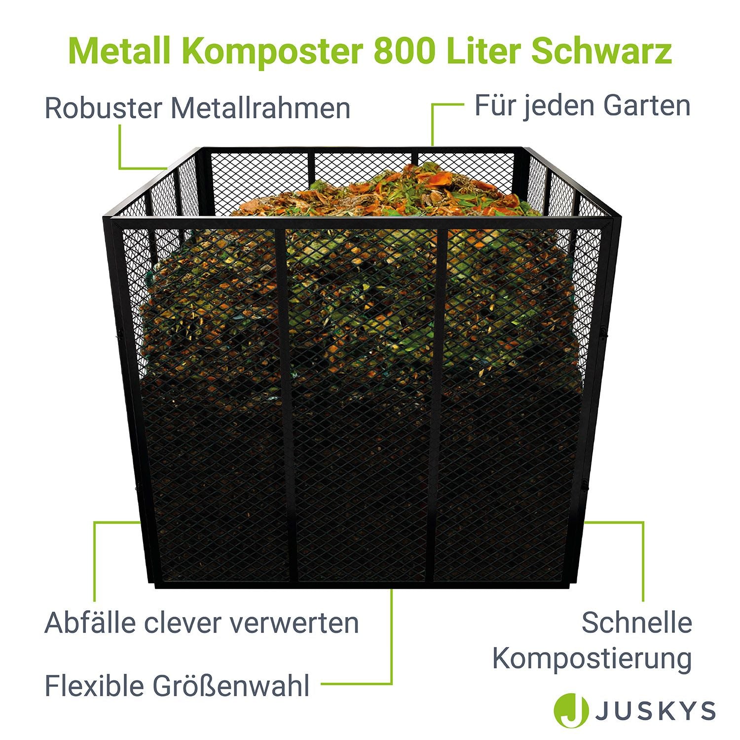 Metall Komposter, silber für Haustiere und Zuhause – Detailansicht 43