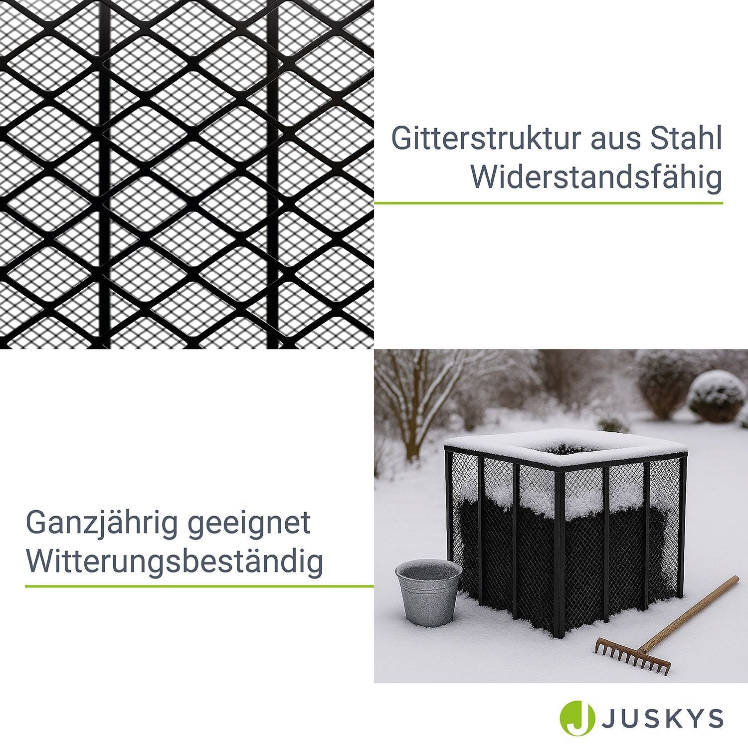 Metall Komposter, silber für Haustiere und Zuhause – Detailansicht 45