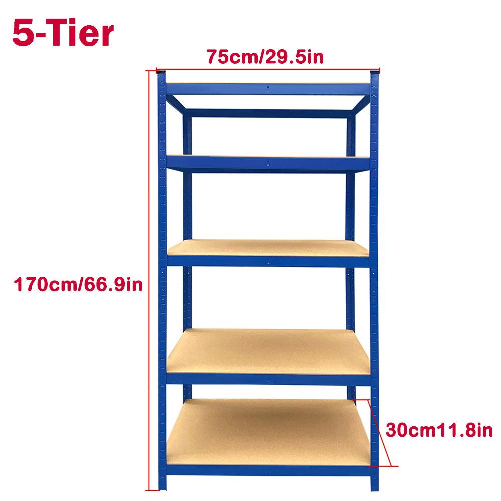 Metall-Schwerlastregal, 30 cm für Zuhause und Vorratsraum – Detailansicht 4