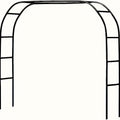 Metallischer Gartenbogen, Schwarz für Garten und Terrasse – Detailansicht 3