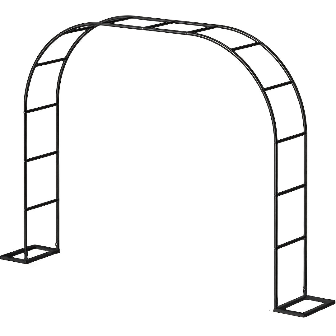 Metallischer Gartenbogen, Schwarz für Garten und Terrasse – Detailansicht 7