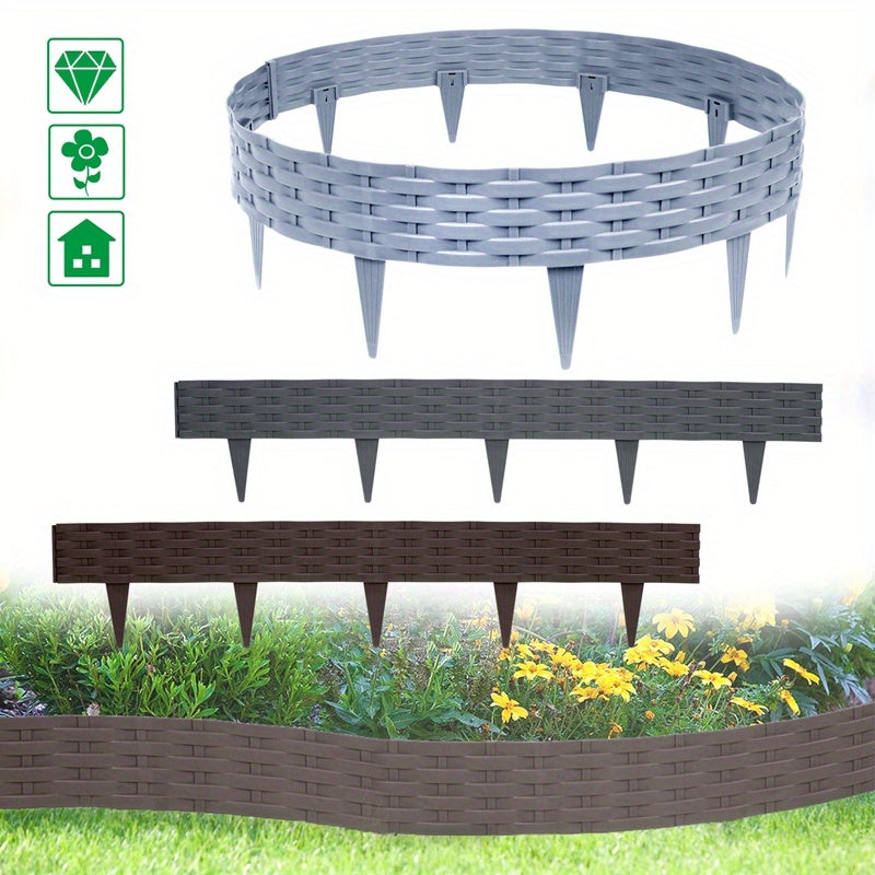 Meter Flexibler Gartenzaun aus Kunststoff, 100 cm für Garten und Terrasse – Hauptansicht