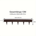 Meter Flexibler Gartenzaun aus Kunststoff, 100 cm für Garten und Terrasse – Detailansicht 2