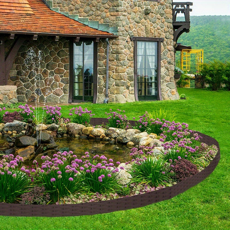 Meter Flexibler Gartenzaun aus Kunststoff, 100 cm für Garten und Terrasse – Detailansicht 8