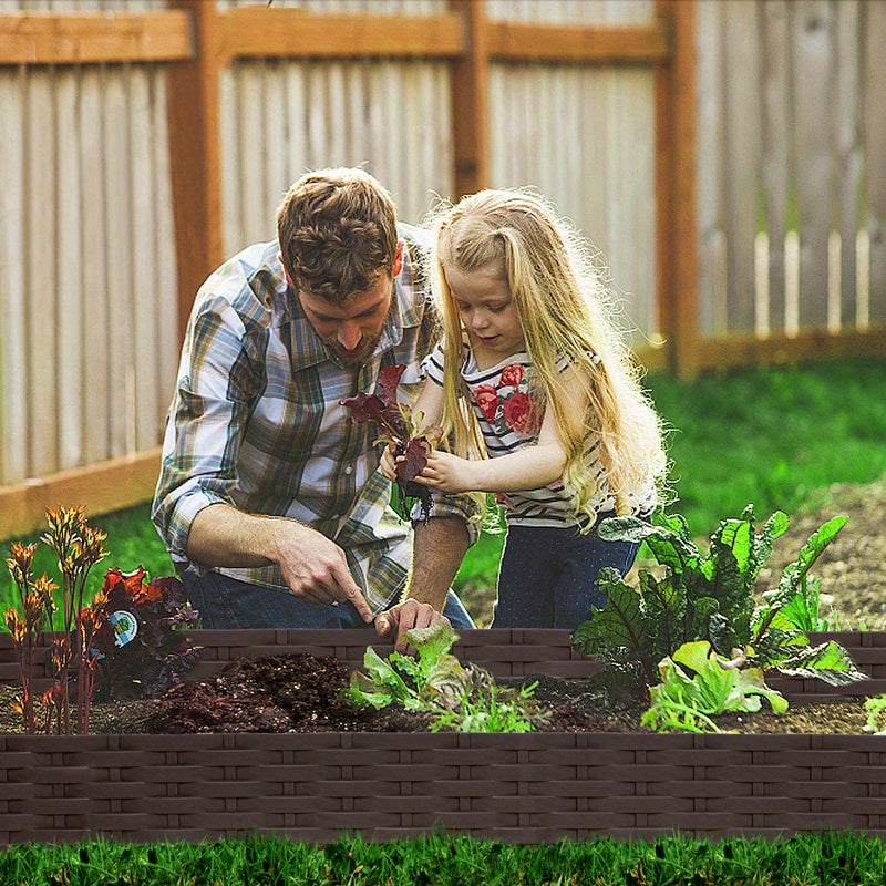 Meter Flexibler Gartenzaun aus Kunststoff, 100 cm für Garten und Terrasse – Detailansicht 10