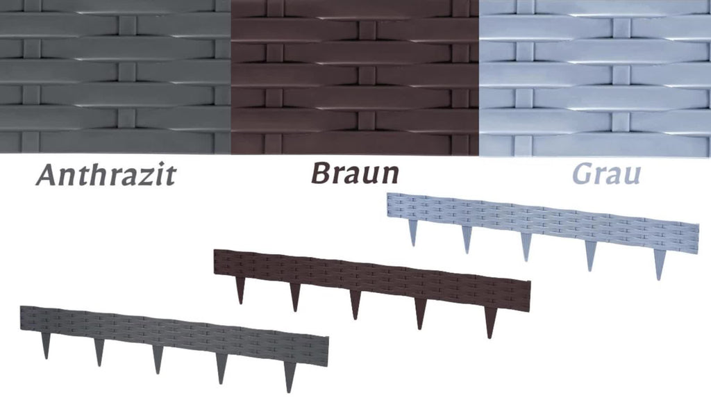 Meter Flexibler Gartenzaun aus Kunststoff, 100 cm für Garten und Terrasse – Detailansicht 11