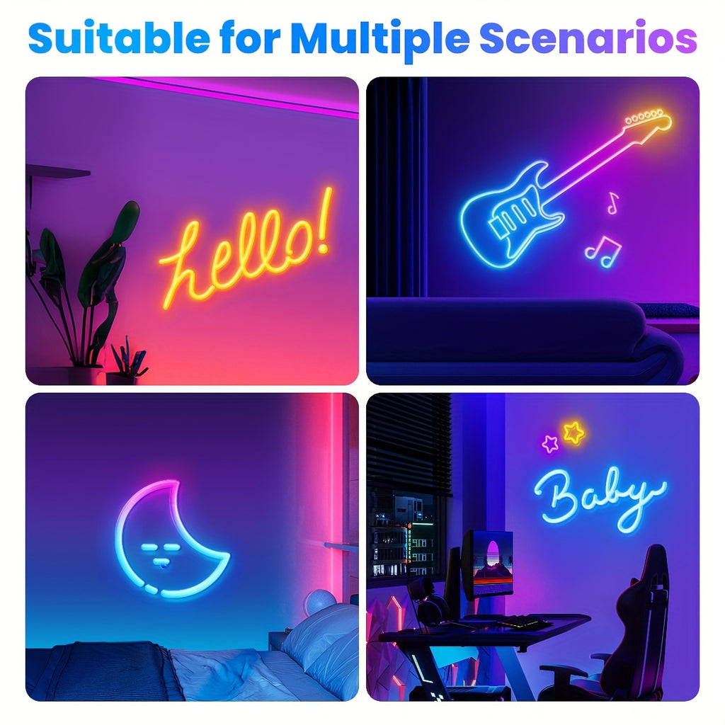 Mexllex RGB Neonlichtstreifen, 170,18 cm für Schlafzimmer und Bett – Detailansicht 15