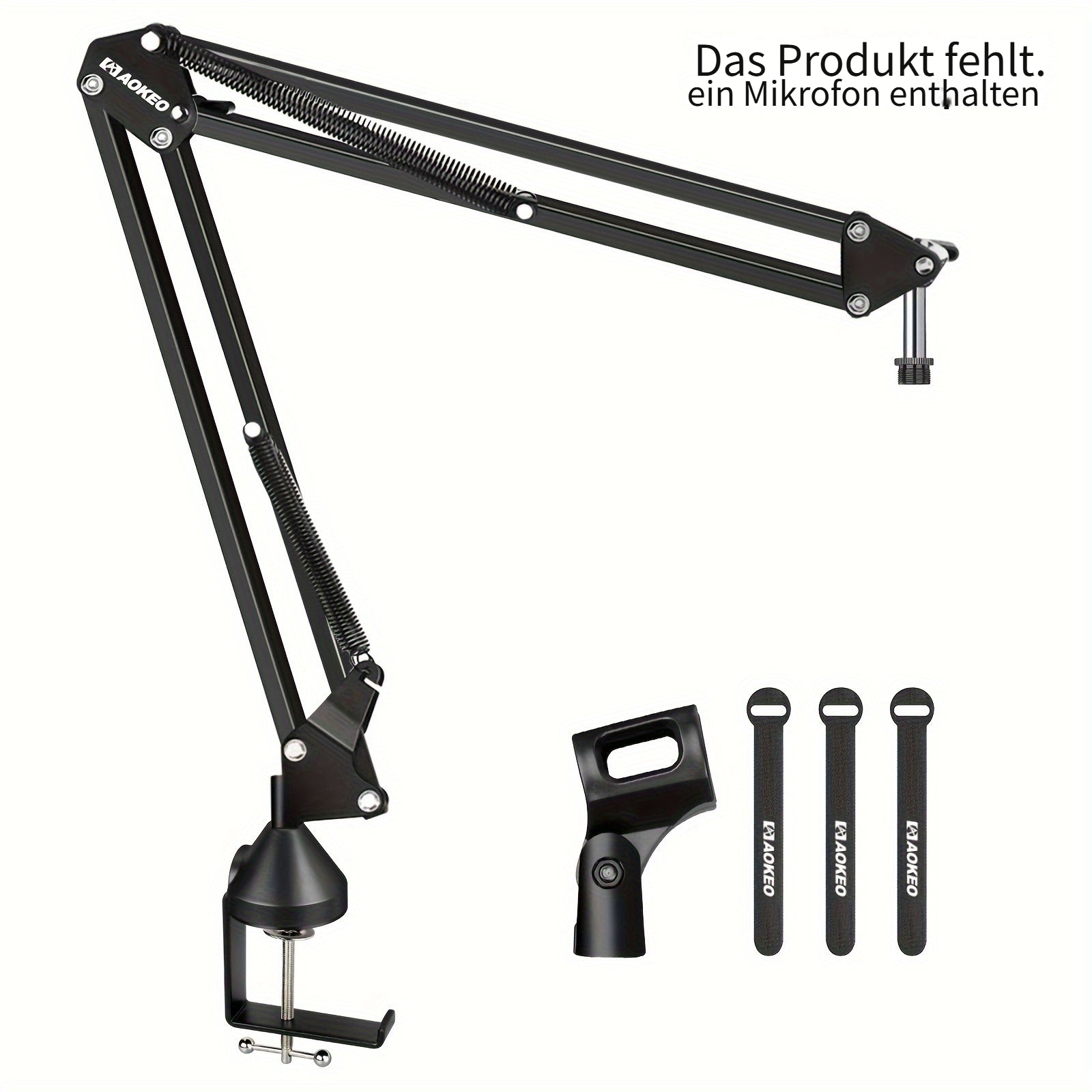 Mikrofon, Aokeo AK-35 Tisch-verstellbarer kompakter für verschiedene Mikrofone mehr und Alltag – Detailansicht 4