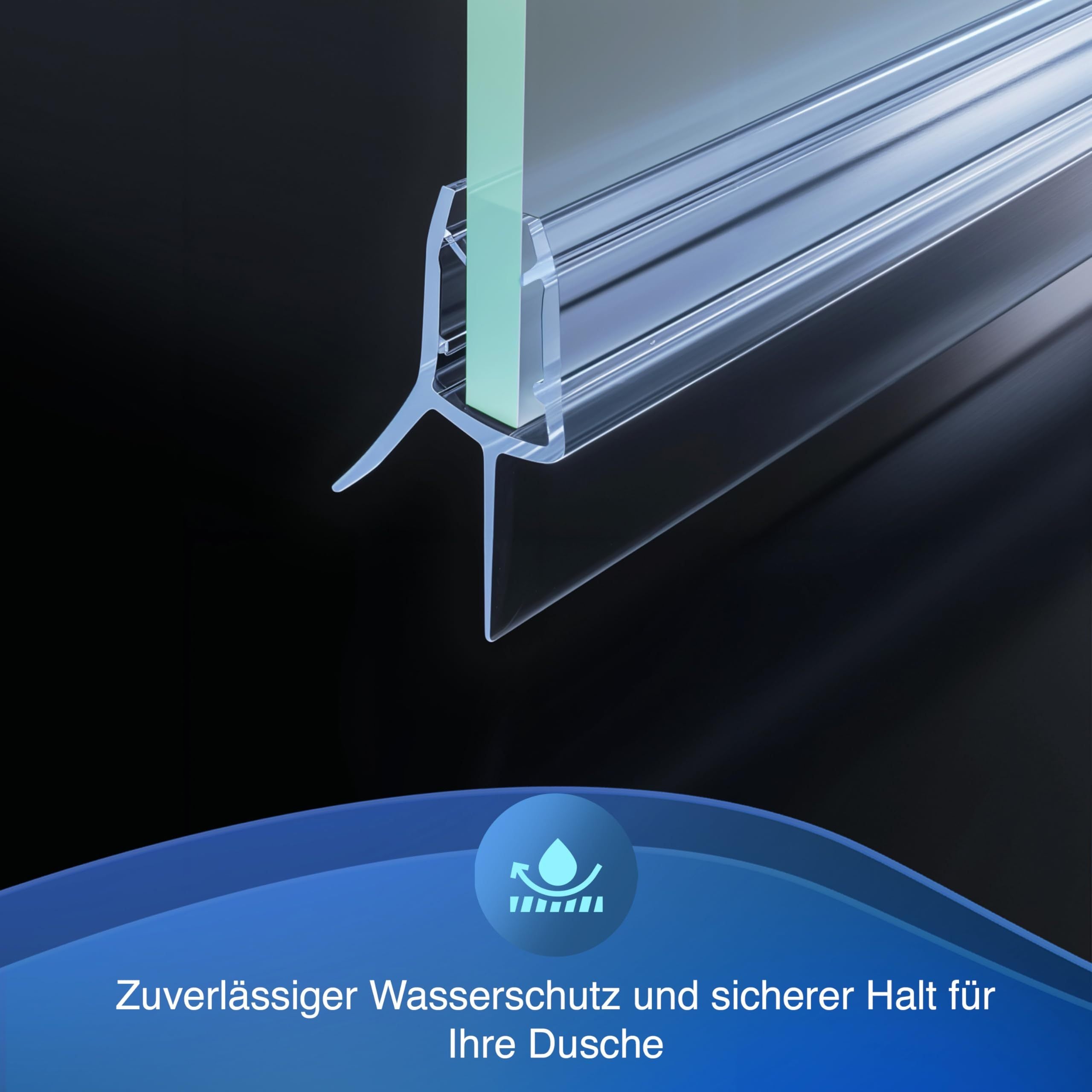 minify Duschdichtung Glastür, 8 mm für Badezimmer und Haushalt – Detailansicht 19