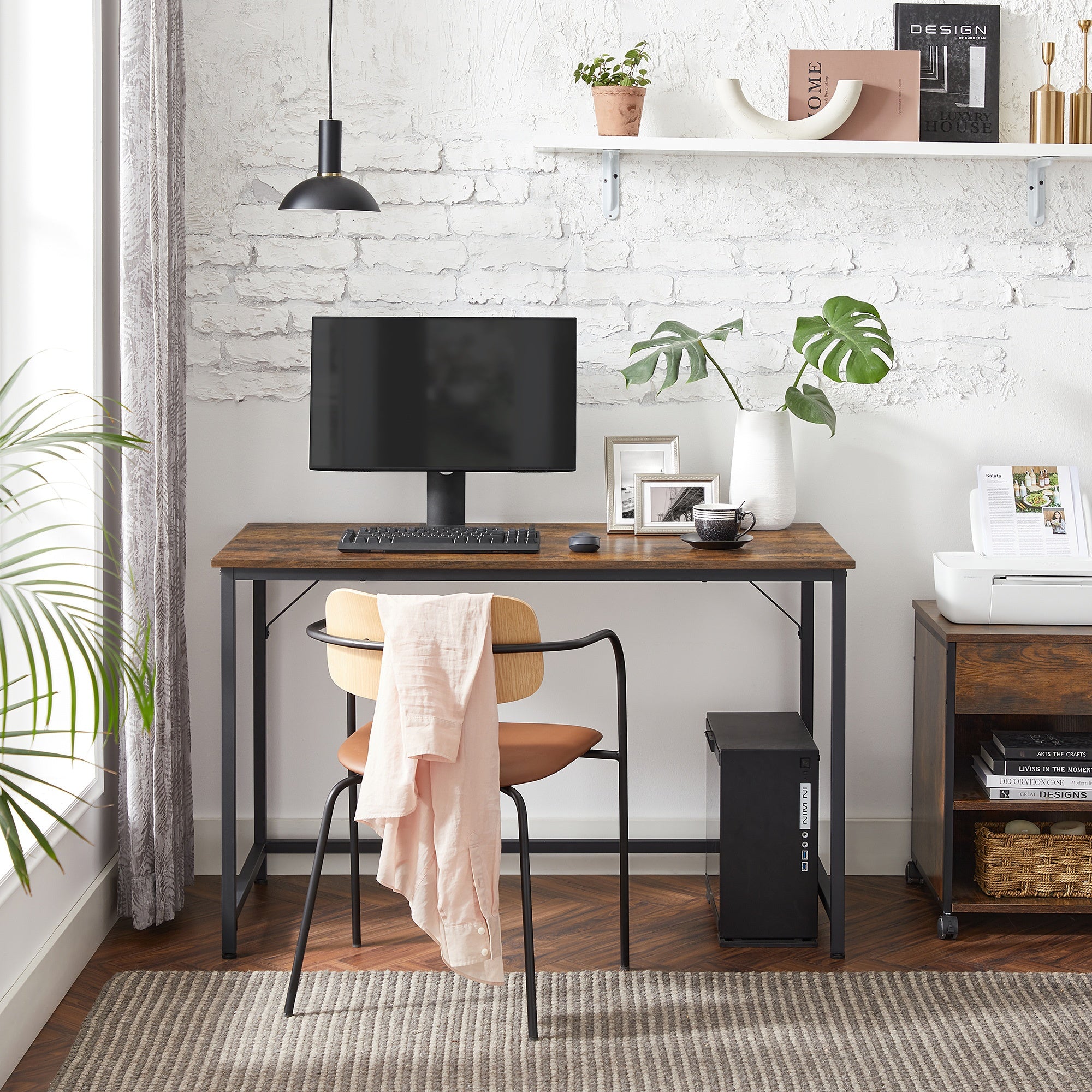 Mobiliar für Arbeit oder Studium, Weiß für Schlafzimmer und Bett – Detailansicht 4