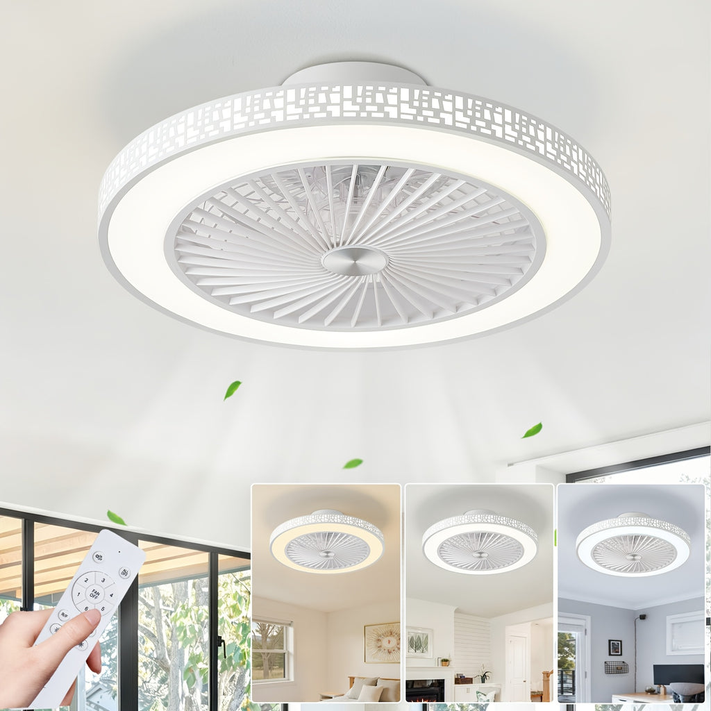 moderner Deckenventilator, LED-Beleuchtung für Küche und Essbereich – Detailansicht 2