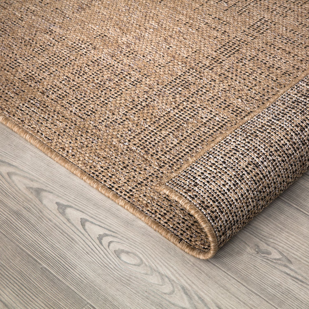 Moderner Outdoor Teppich, Beige Braun für Wohnzimmer und Zuhause – Detailansicht 5
