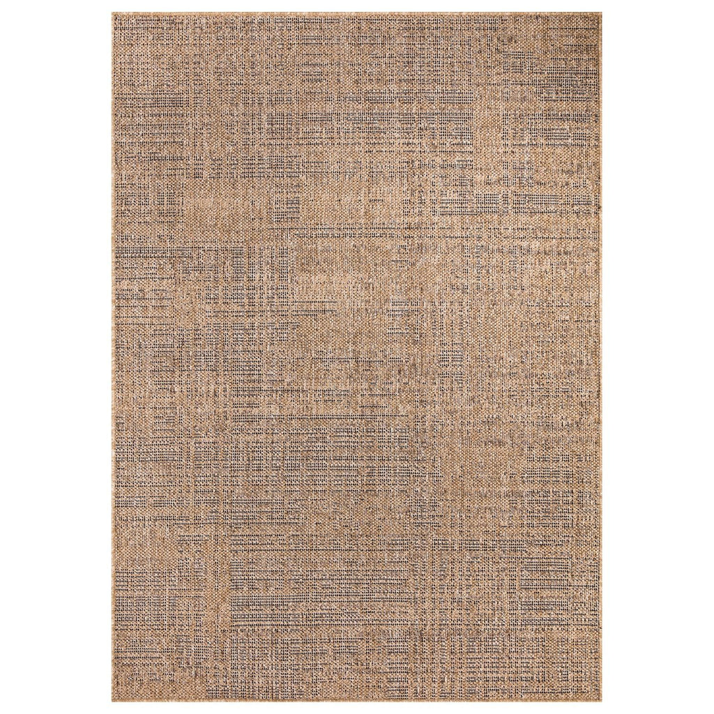 Moderner Outdoor Teppich, Beige Braun für Wohnzimmer und Zuhause – Detailansicht 7
