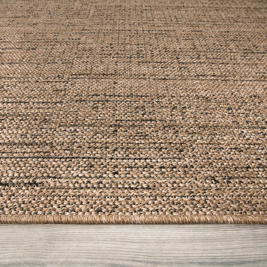 Moderner Outdoor Teppich, Beige Braun für Wohnzimmer und Zuhause – Detailansicht 10