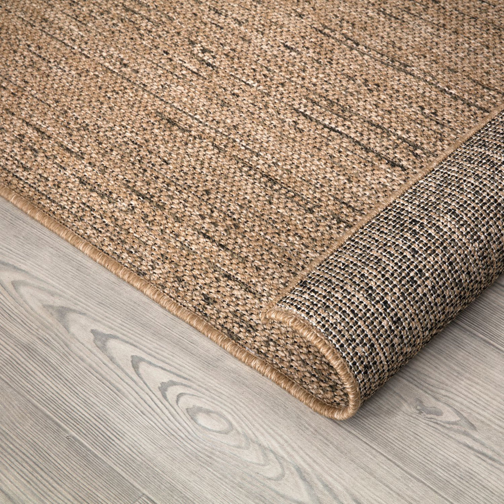 Moderner Outdoor Teppich, Beige Braun für Wohnzimmer und Zuhause – Detailansicht 11