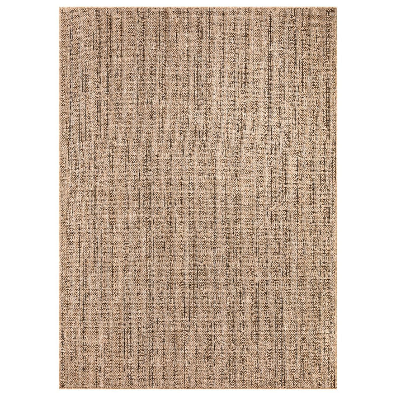 Moderner Outdoor Teppich, Beige Braun für Wohnzimmer und Zuhause – Detailansicht 12