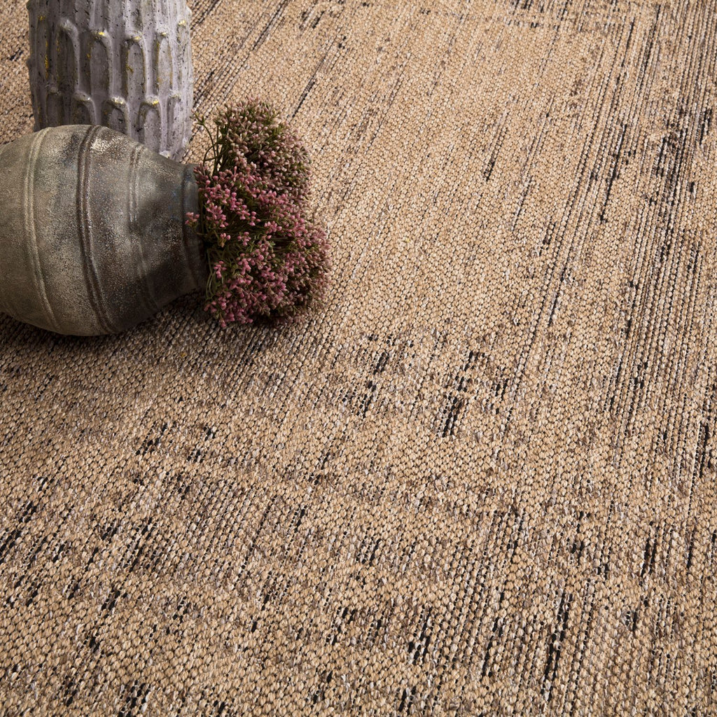 Moderner Outdoor Teppich, Beige Braun für Wohnzimmer und Zuhause – Detailansicht 14