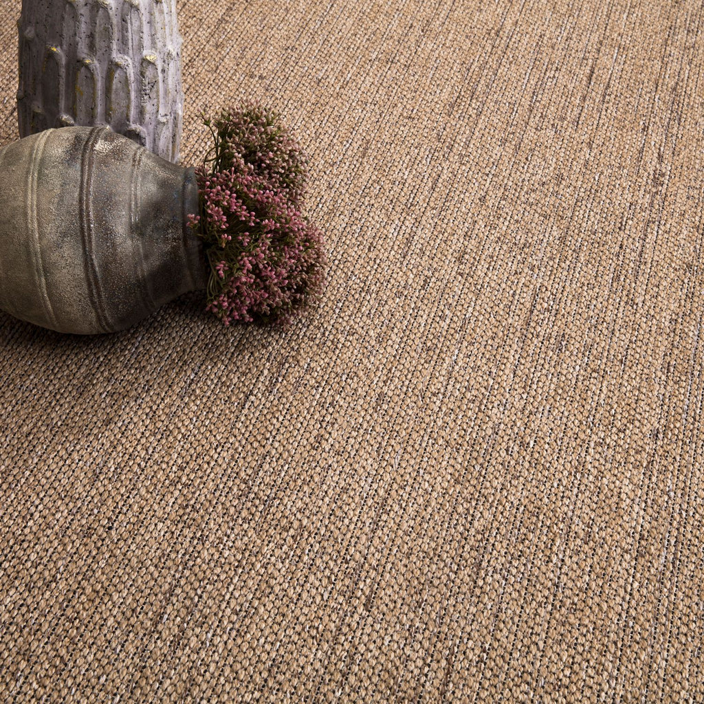 Moderner Outdoor Teppich, Beige Braun für Wohnzimmer und Zuhause – Detailansicht 18