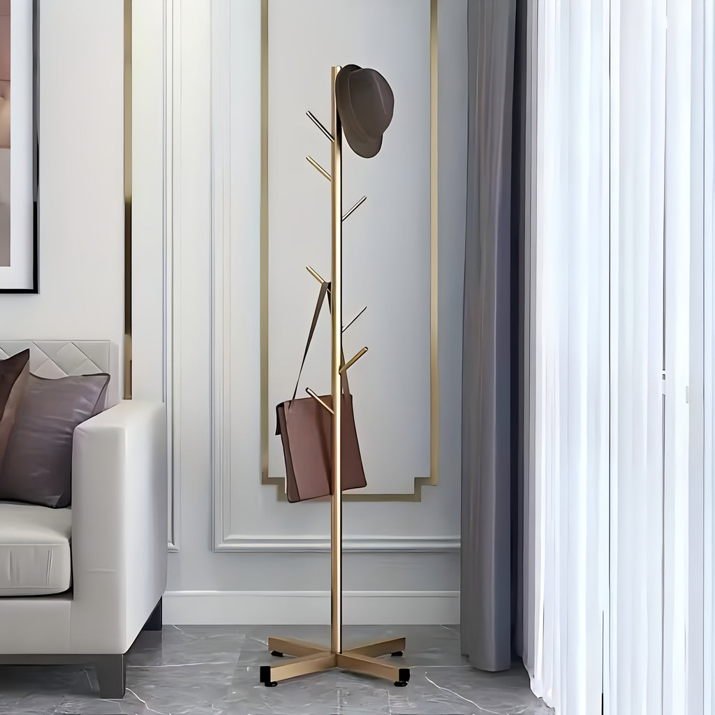 Modernes minimalistisches Metall Garderobenregal für Badezimmer und Haushalt – Hauptansicht