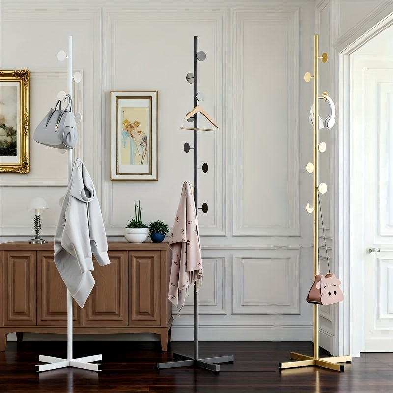 Modernes minimalistisches Metall Garderobenregal für Badezimmer und Haushalt – Detailansicht 9