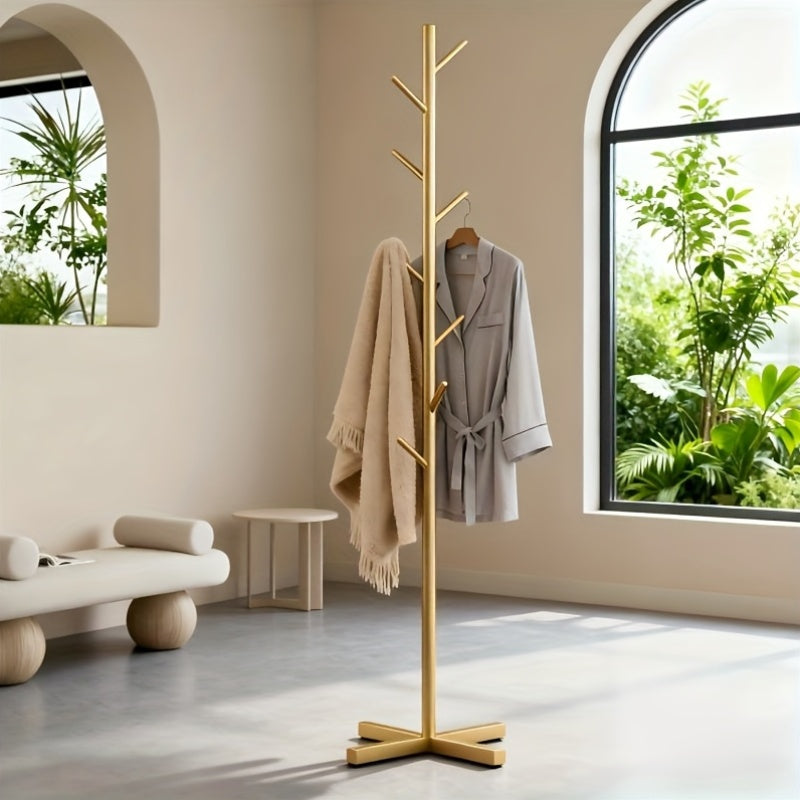 Modernes minimalistisches Metall Garderobenregal für Badezimmer und Haushalt – Detailansicht 12