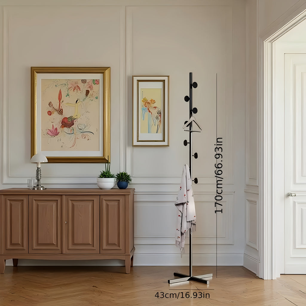 Modernes minimalistisches Metall Garderobenregal für Badezimmer und Haushalt – Detailansicht 16