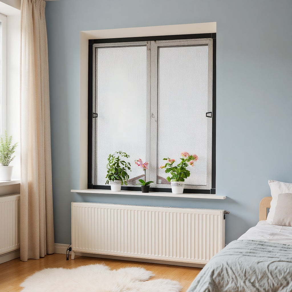 Moskitonetz, Anthracit für Fenster – Detailansicht 9