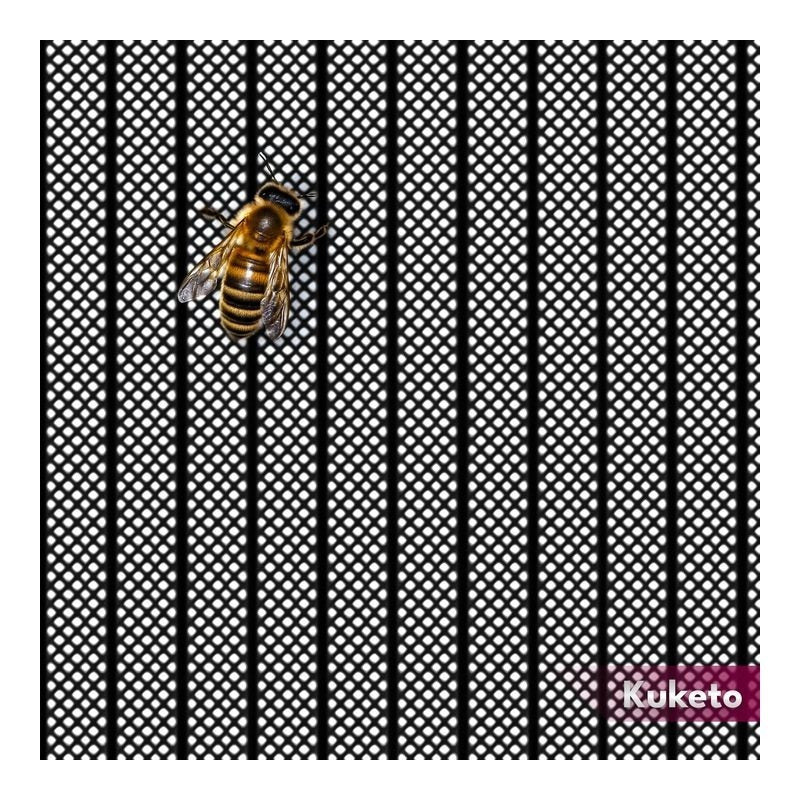 Moskitonetz - Magnetisches Mückennetz, Schwarz für Garten und Terrasse – Detailansicht 6