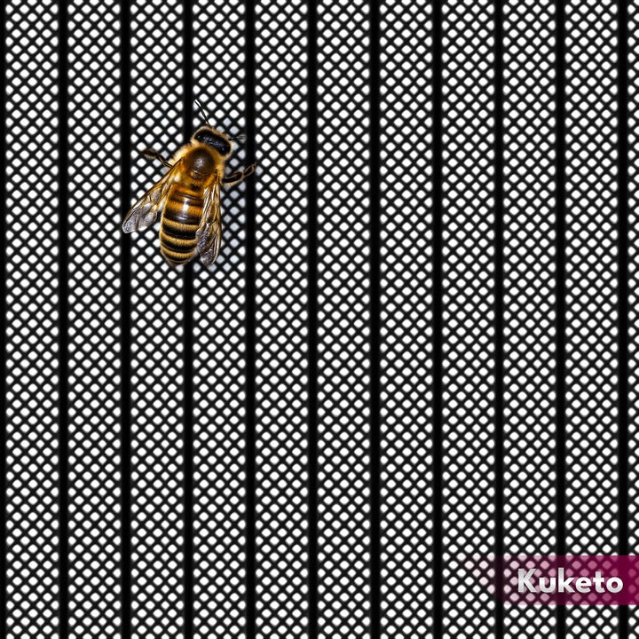 Moskitonetz - Magnetisches Mückennetz, Schwarz für Garten und Terrasse – Detailansicht 12