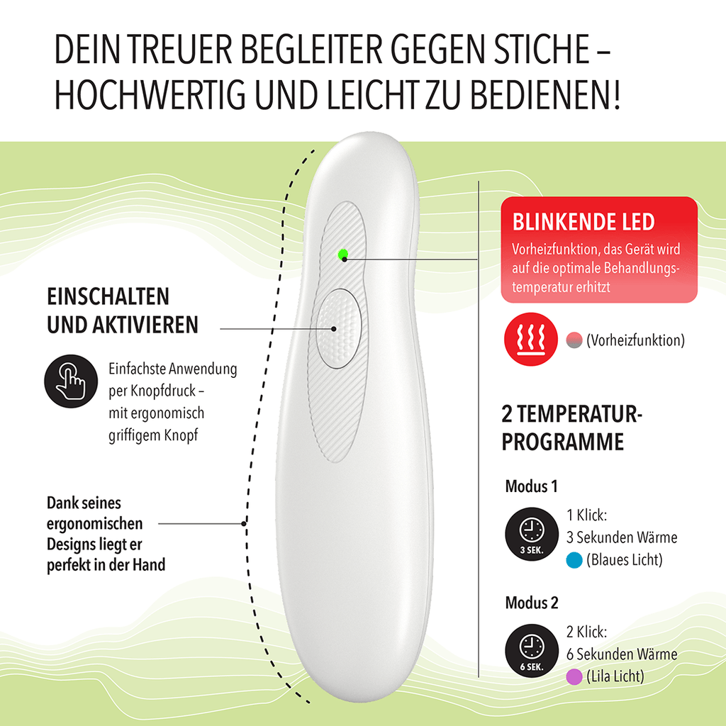 Mückenstich Insektenstichheiler, Insektenstichheiler USB-C für Camping und Reisen – Detailansicht 5